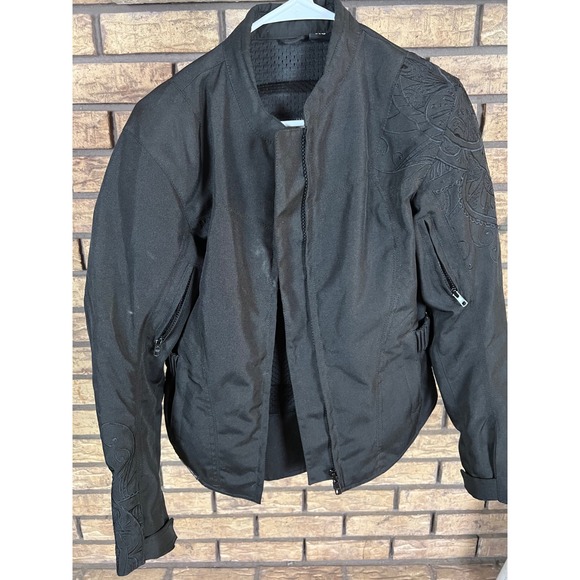 Street & Steel Motorcycle Jacket Embroidered Biker Riding Jacket‎ XS - Picture 1 of 8
